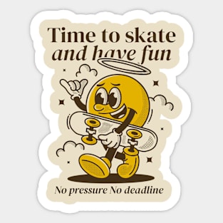 Time to skate Sticker